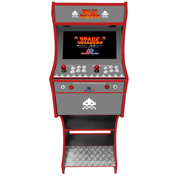 2 Player Arcade Machine - Space Invaders Pixels Theme